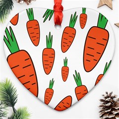 Fruit Vegetable Carrots Ornament (heart)