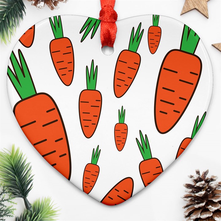 Fruit Vegetable Carrots Ornament (Heart)