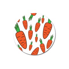 Fruit Vegetable Carrots Magnet 3  (round)