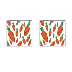 Fruit Vegetable Carrots Cufflinks (square)