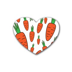 Fruit Vegetable Carrots Heart Coaster (4 Pack) 