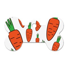 Fruit Vegetable Carrots Dog Tag Bone (one Side)