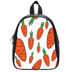 Fruit Vegetable Carrots School Bag (small) by Mariart