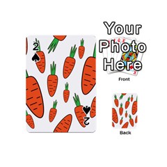 Fruit Vegetable Carrots Playing Cards 54 (mini)  by Mariart