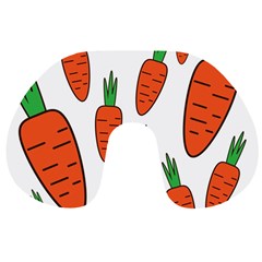 Fruit Vegetable Carrots Travel Neck Pillows by Mariart