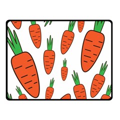 Fruit Vegetable Carrots Double Sided Fleece Blanket (small) 