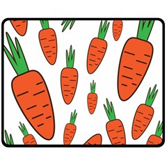 Fruit Vegetable Carrots Double Sided Fleece Blanket (medium)  by Mariart