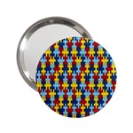 Fuzzle Red Blue Yellow Colorful 2.25  Handbag Mirrors Front