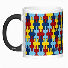 Fuzzle Red Blue Yellow Colorful Morph Mugs