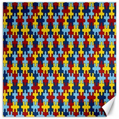 Fuzzle Red Blue Yellow Colorful Canvas 20  X 20   by Mariart