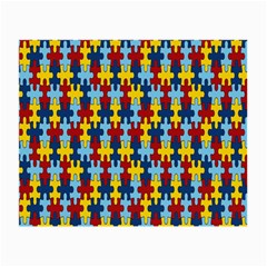 Fuzzle Red Blue Yellow Colorful Small Glasses Cloth (2-side)