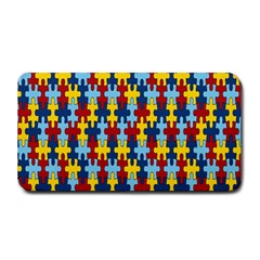 Fuzzle Red Blue Yellow Colorful Medium Bar Mats