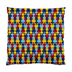 Fuzzle Red Blue Yellow Colorful Standard Cushion Case (two Sides)