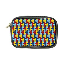 Fuzzle Red Blue Yellow Colorful Coin Purse