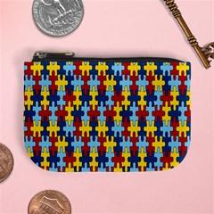 Fuzzle Red Blue Yellow Colorful Mini Coin Purses by Mariart