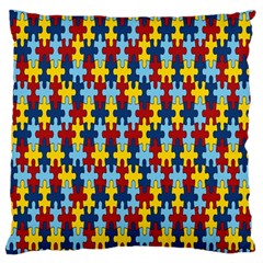 Fuzzle Red Blue Yellow Colorful Standard Flano Cushion Case (two Sides)