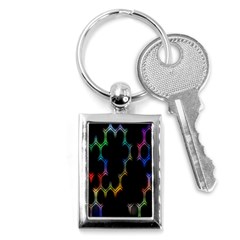 Grid Light Colorful Bright Ultra Key Chains (rectangle) 