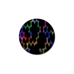 Grid Light Colorful Bright Ultra Golf Ball Marker (10 Pack)