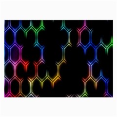 Grid Light Colorful Bright Ultra Large Glasses Cloth (2-side)