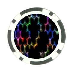 Grid Light Colorful Bright Ultra Poker Chip Card Guard