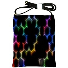 Grid Light Colorful Bright Ultra Shoulder Sling Bags