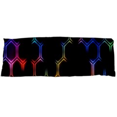 Grid Light Colorful Bright Ultra Body Pillow Case (dakimakura)