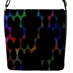 Grid Light Colorful Bright Ultra Flap Messenger Bag (s) by Mariart