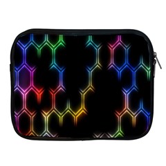 Grid Light Colorful Bright Ultra Apple Ipad 2/3/4 Zipper Cases by Mariart