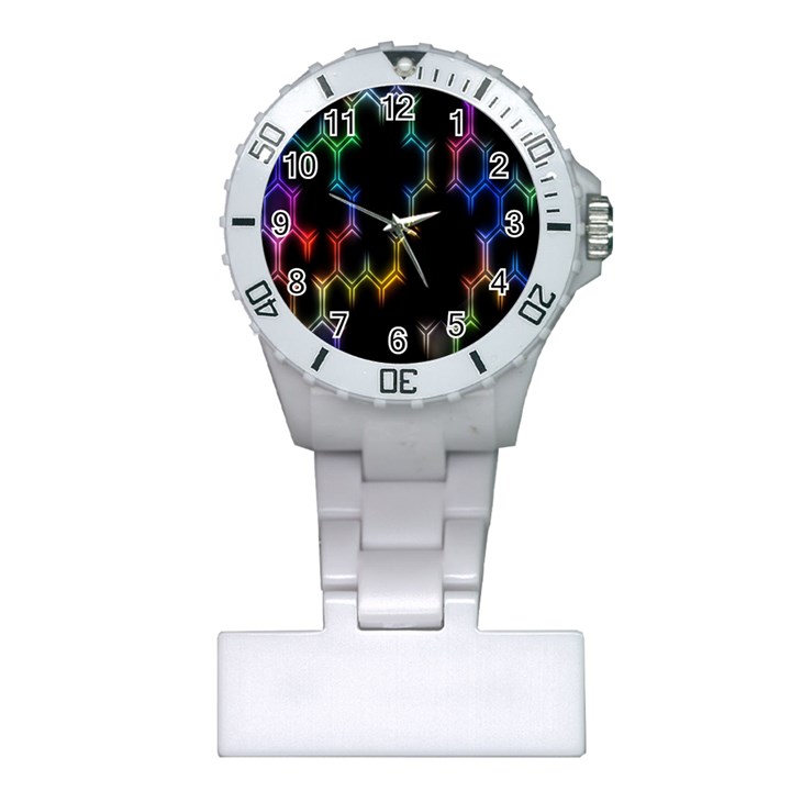 Grid Light Colorful Bright Ultra Plastic Nurses Watch