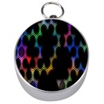 Grid Light Colorful Bright Ultra Silver Compasses Front