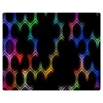 Grid Light Colorful Bright Ultra Double Sided Flano Blanket (Medium)  60 x50  Blanket Front