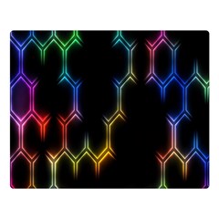 Grid Light Colorful Bright Ultra Double Sided Flano Blanket (large)  by Mariart