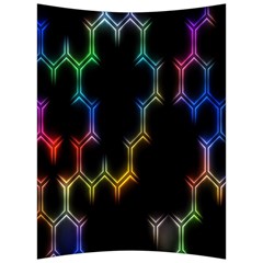 Grid Light Colorful Bright Ultra Back Support Cushion by Mariart