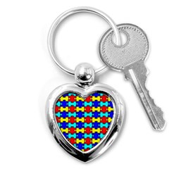 Game Puzzle Key Chains (heart) 