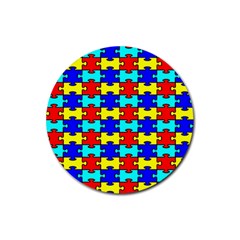 Game Puzzle Rubber Coaster (round) 