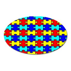 Game Puzzle Oval Magnet