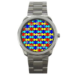 Game Puzzle Sport Metal Watch