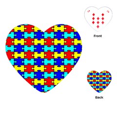 Game Puzzle Playing Cards (heart)  by Mariart