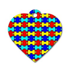 Game Puzzle Dog Tag Heart (one Side)