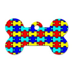 Game Puzzle Dog Tag Bone (two Sides)