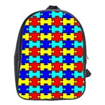 Game Puzzle School Bag (Large) Front