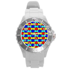 Game Puzzle Round Plastic Sport Watch (l)