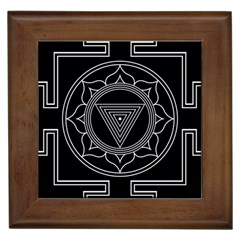 Kali Yantra Inverted Framed Tiles by Mariart