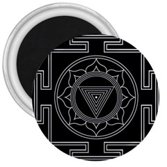 Kali Yantra Inverted 3  Magnets