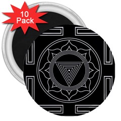 Kali Yantra Inverted 3  Magnets (10 Pack) 