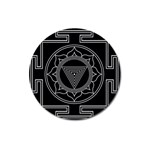 Kali Yantra Inverted Magnet 3  (Round) Front