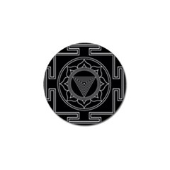 Kali Yantra Inverted Golf Ball Marker by Mariart