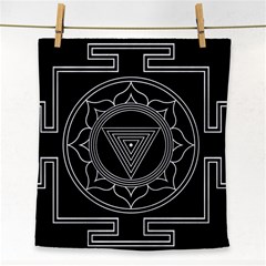 Kali Yantra Inverted Face Towel by Mariart