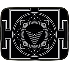 Kali Yantra Inverted Fleece Blanket (mini)