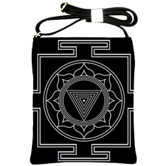 Kali Yantra Inverted Shoulder Sling Bags by Mariart